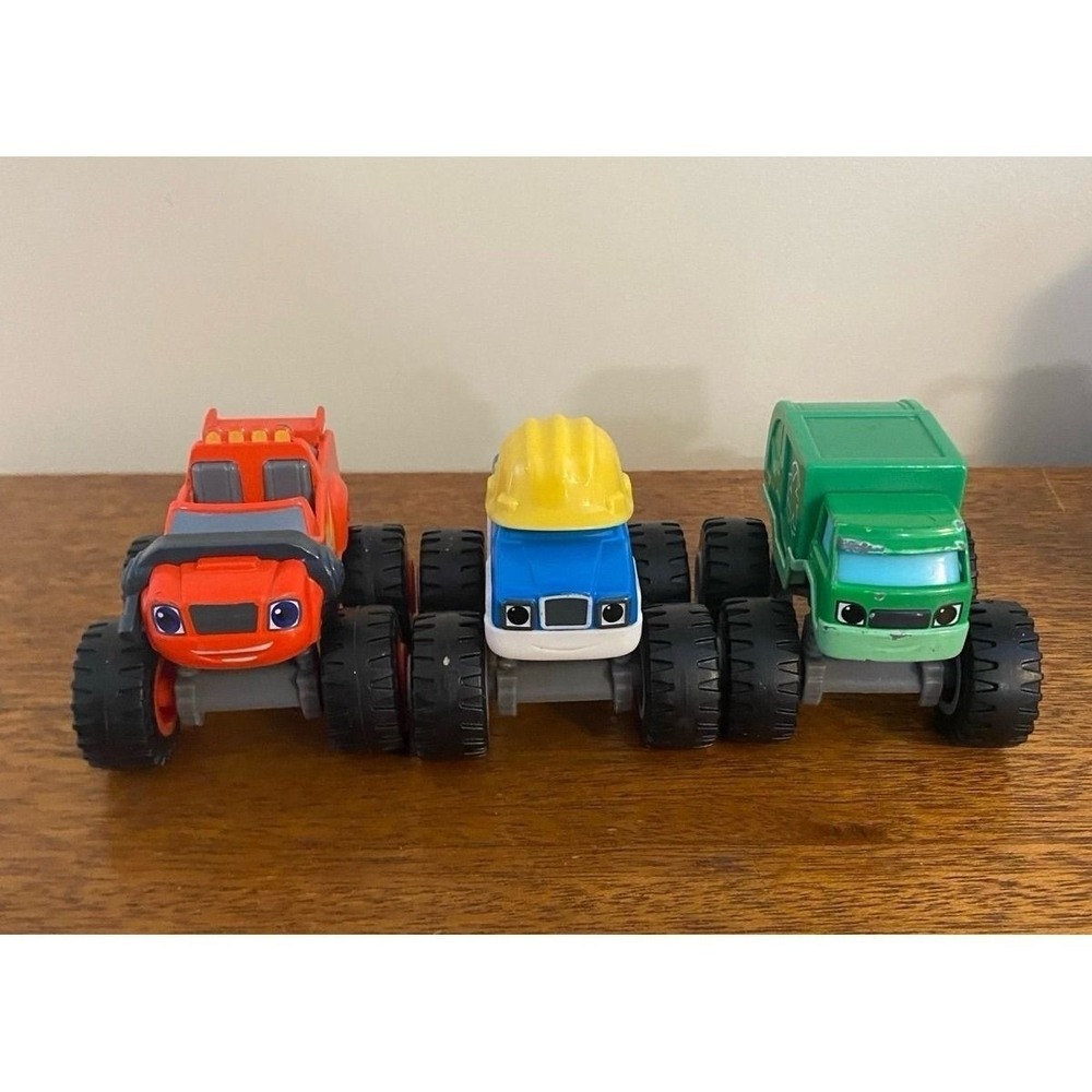 Blaze & the Monster Machines Diecast Trucks - Lot of 3